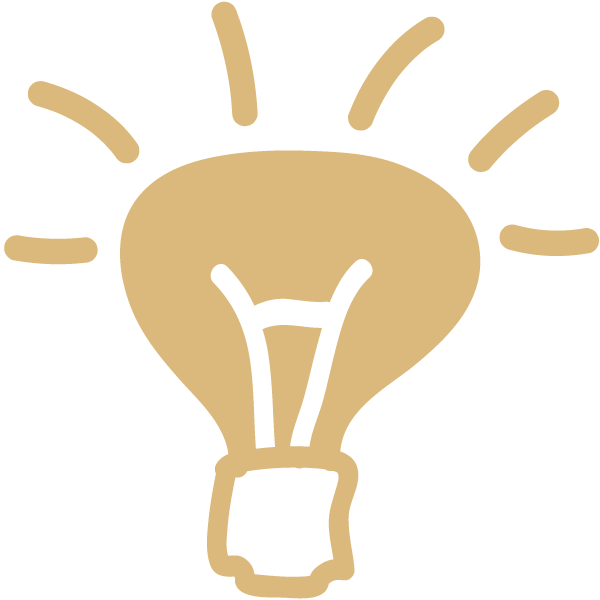 Icon: Coaching, Glühbirne - ein Licht geht auf.